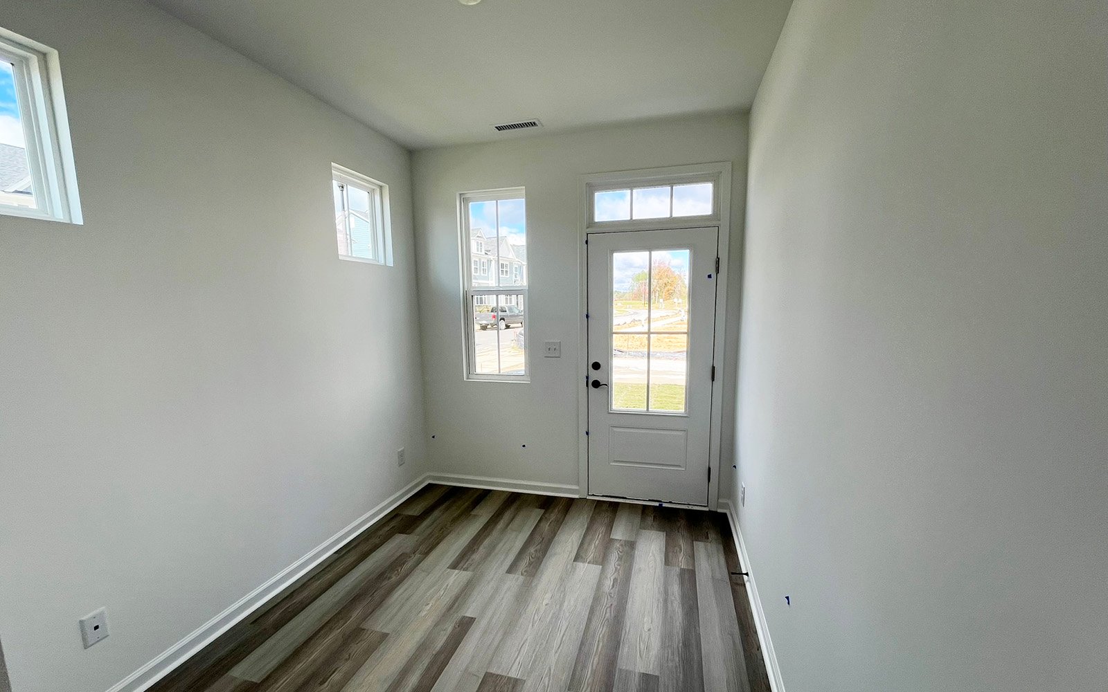 The den of the Lennox at Wendell Falls on homesite 2557.