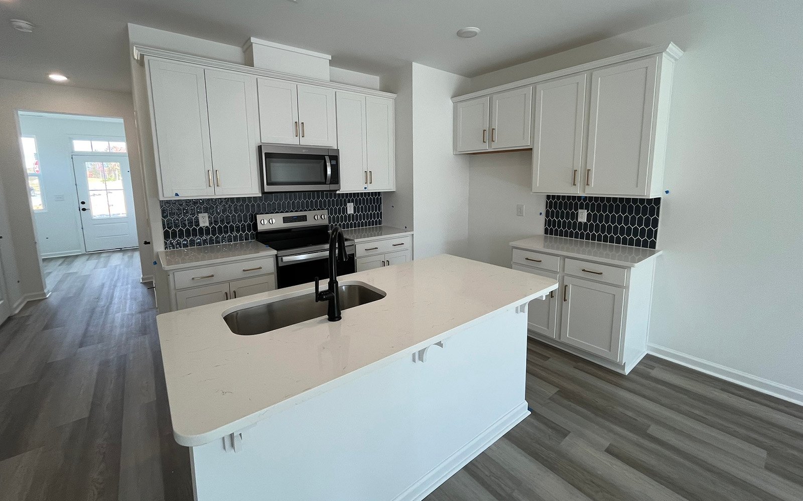 The kitchen of the Lennox at Wendell Falls on homesite 2557.