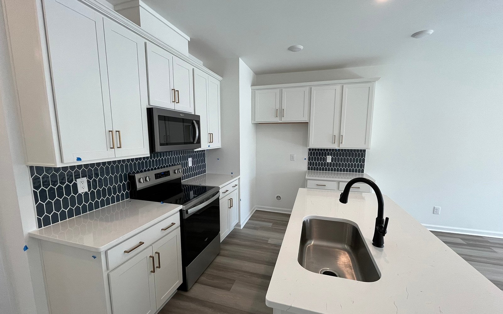 The kitchen of the Lennox at Wendell Falls on homesite 2557.