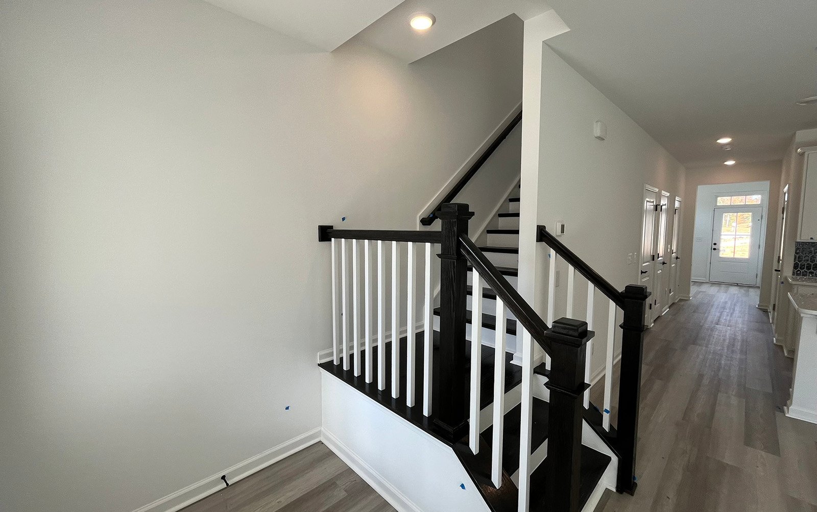 The staircase of the Lennox at Wendell Falls on homesite 2557.