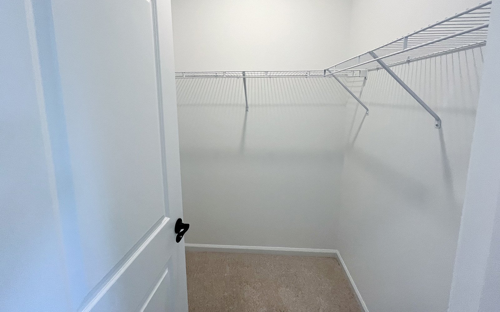 A closet in the Lennox on homesite 2561 at Wendell Falls.