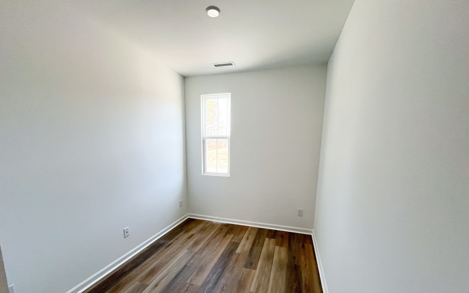 The den of the Lennox on homesite 2561 at Wendell Falls.