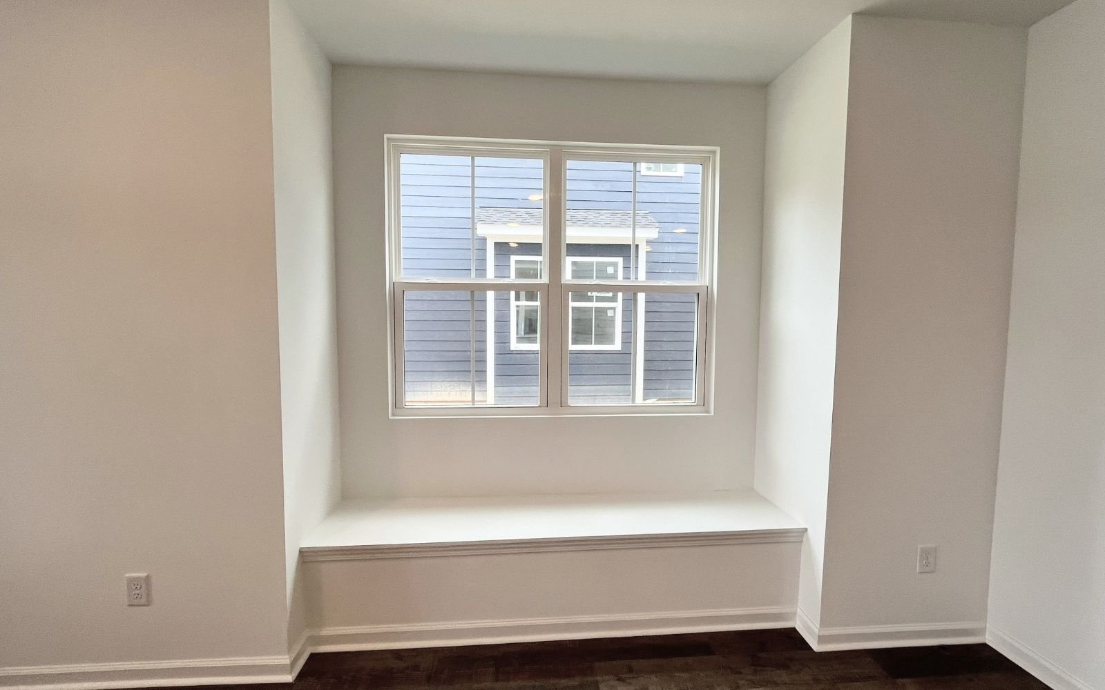 The dining area bay window in the Morgan on homesite 2579 by Brookfield Residential at Wendell Falls.
