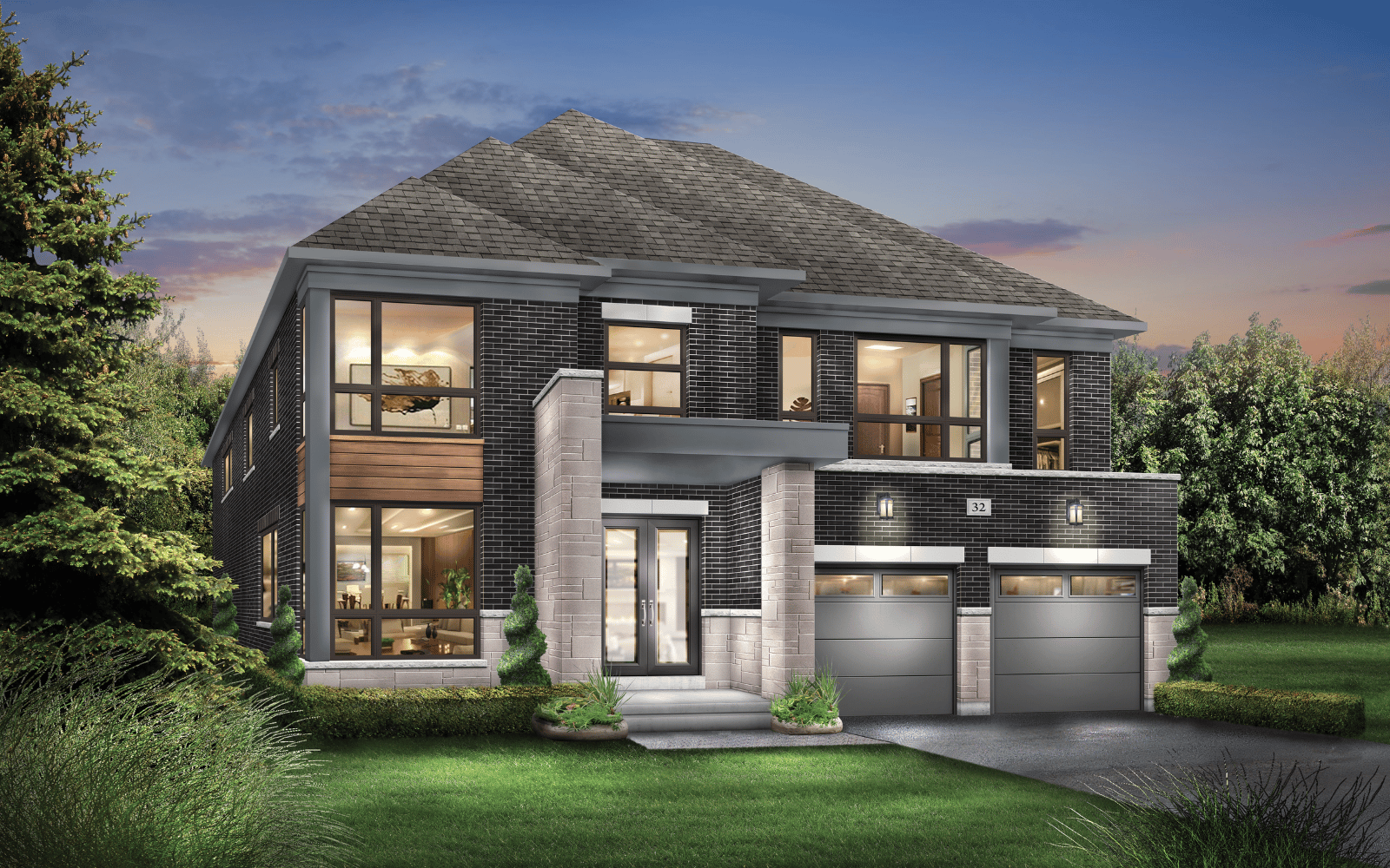 50' Carrington Elevation D design at Heartland in Baxter, ON