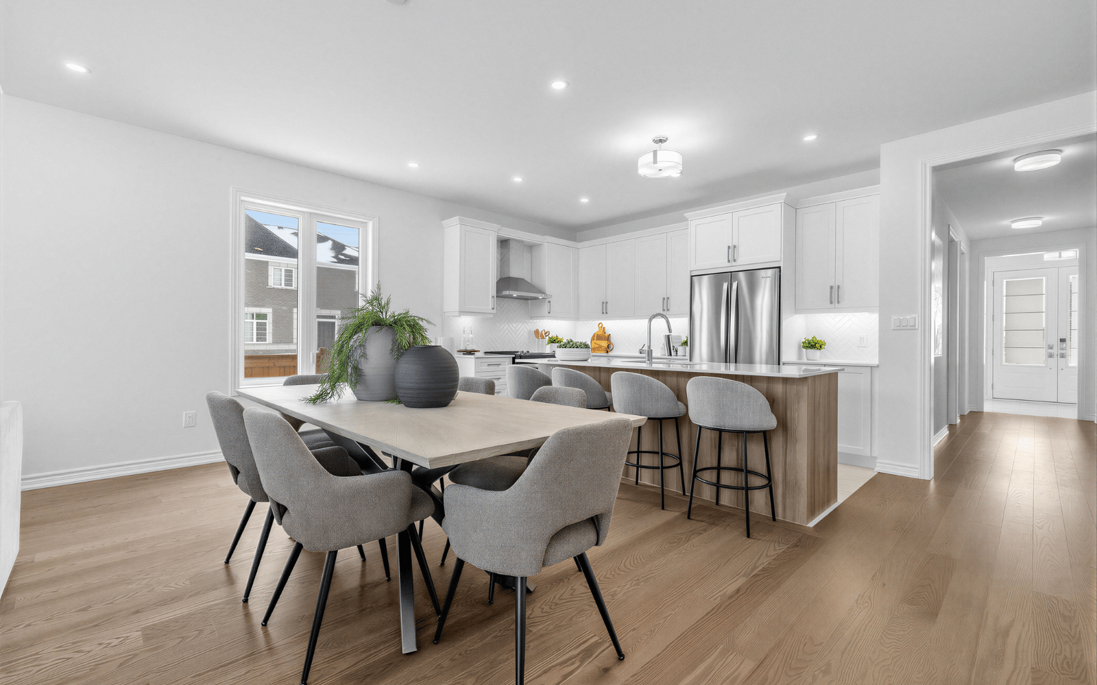 Model Home Dining Room and Kitchen Photo of Lot 3 at Heartland in Baxter, ON