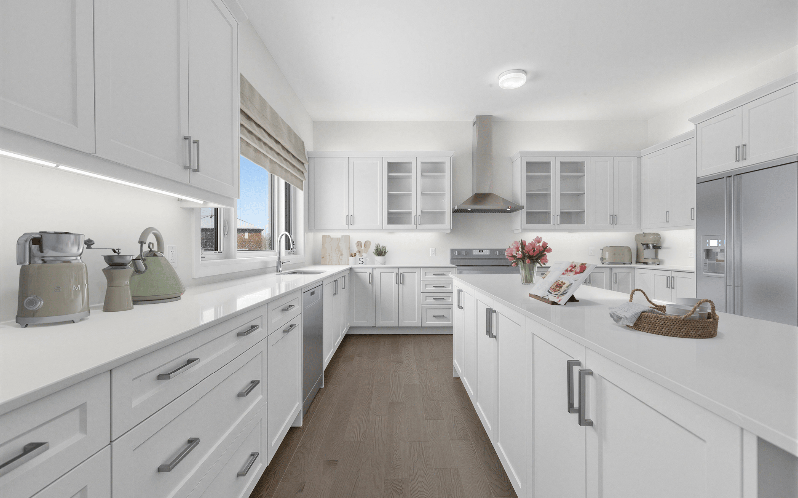Virtually Staged photo of the Kitchen in Lot 104 at Heartland in Baxter, ON