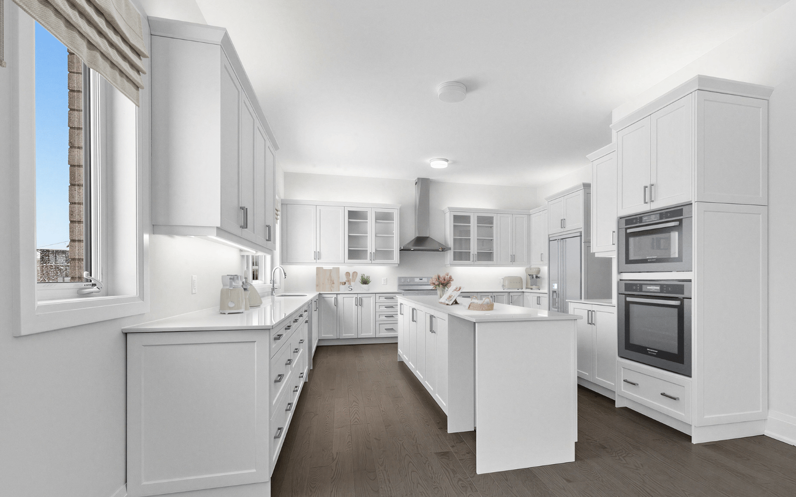Virtually Staged photo of the Kitchen in Lot 104 at Heartland in Baxter, ON
