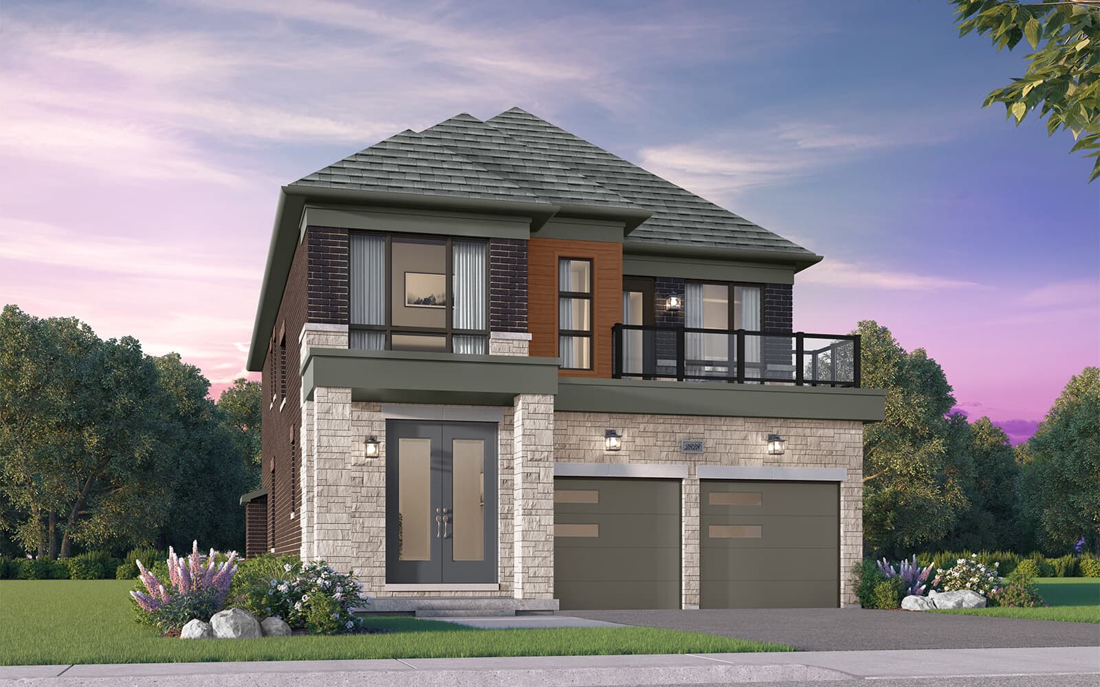 36' Home Design Chorley Style C at Midhurst Valley in Midhurst, Ontario.