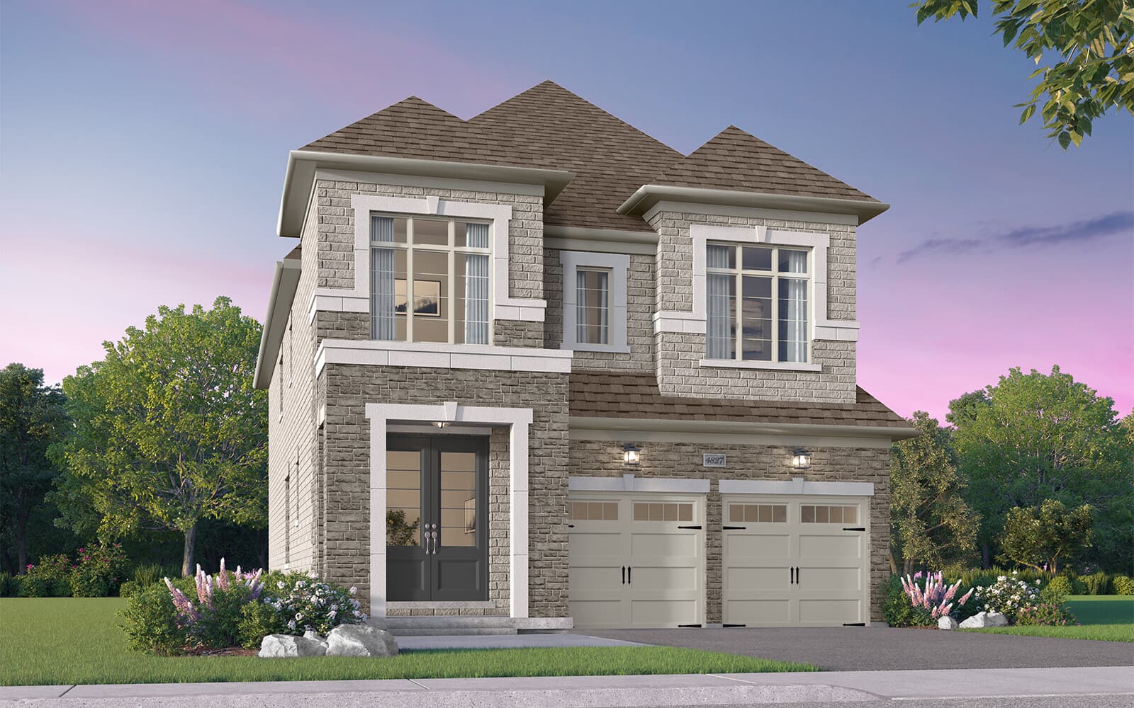 36' Home Design Sherwood Style B at Midhurst Valley in Midhurst, Ontario.