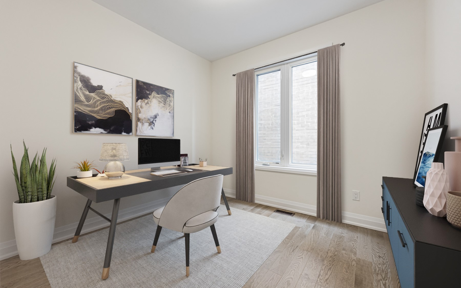 Virtually staged photo of the Study in Lot 120 at Midhurst Valley