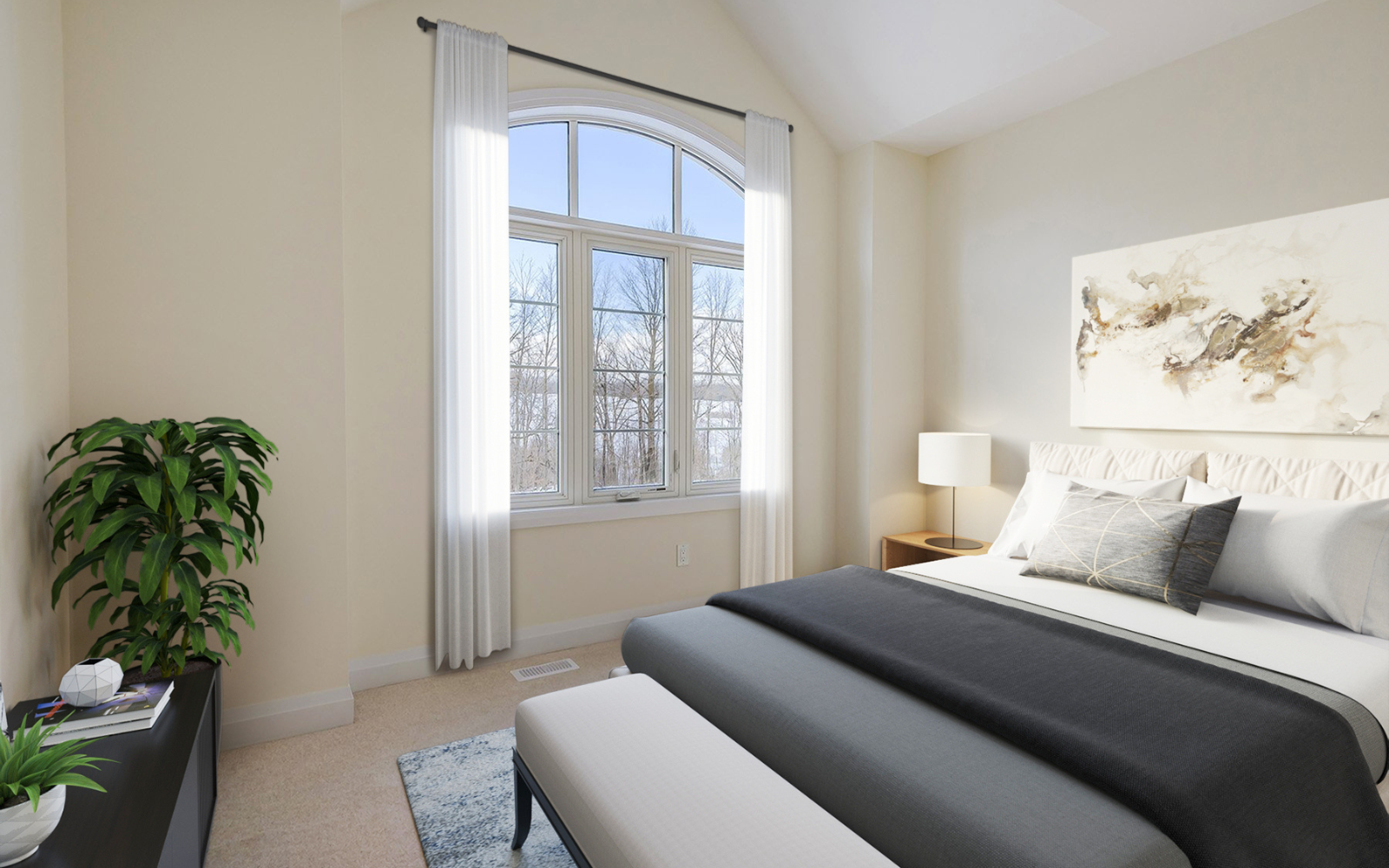 Virtually staged photo of bedroom in Lot 159 at Midhurst Valley