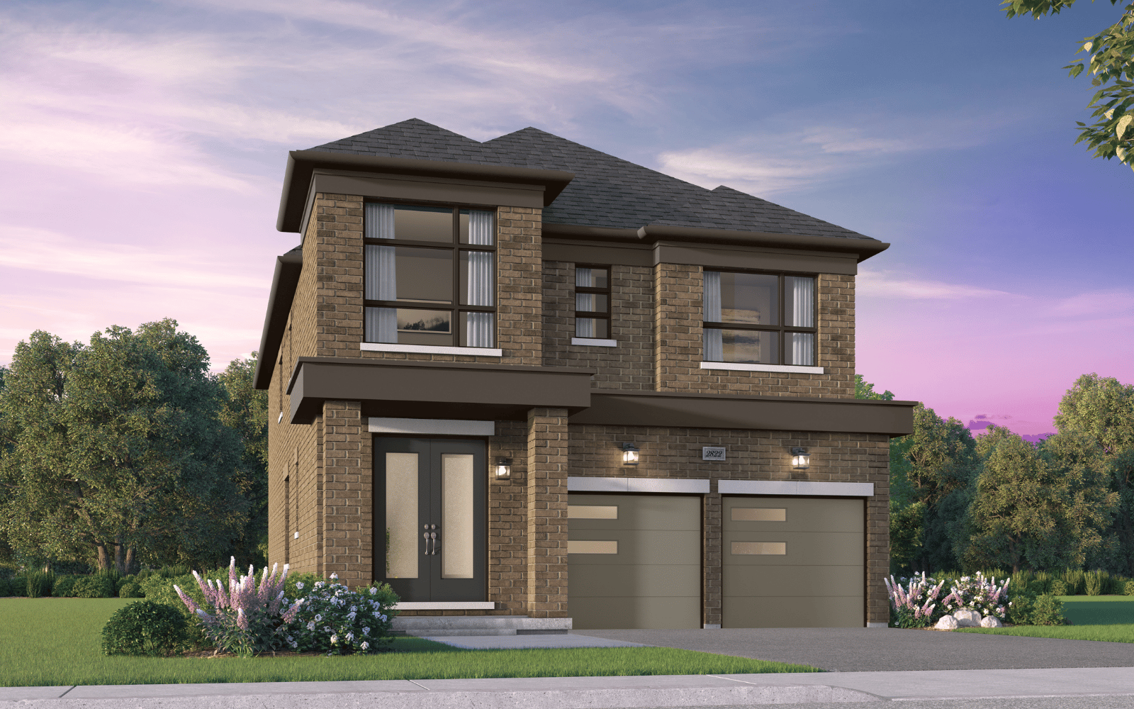 36' Home Design Sherwood Style C at Midhurst Valley in Midhurst, Ontario.
