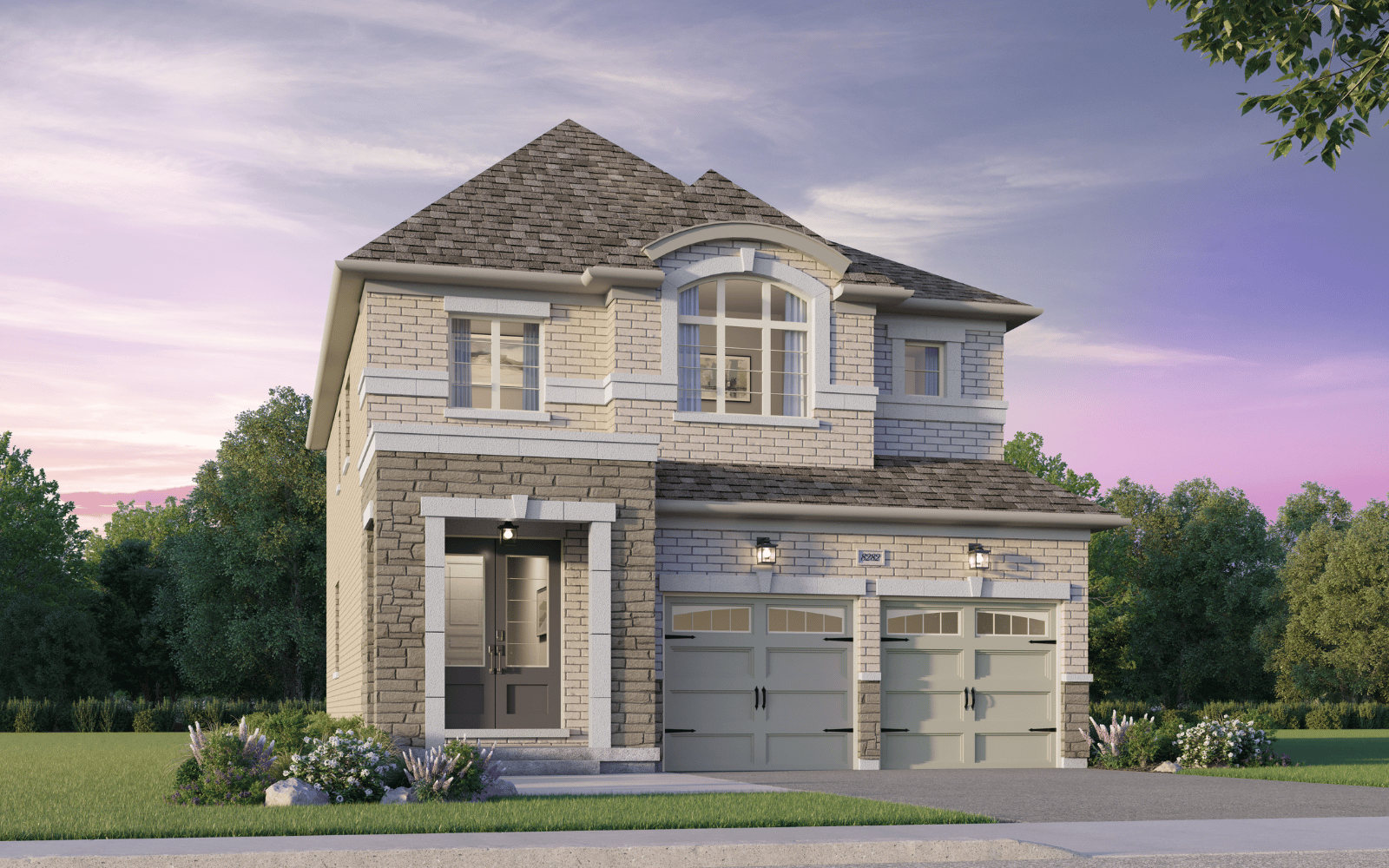36' Home Design Cottonwood Style B at Midhurst Valley in Midhurst, Ontario.