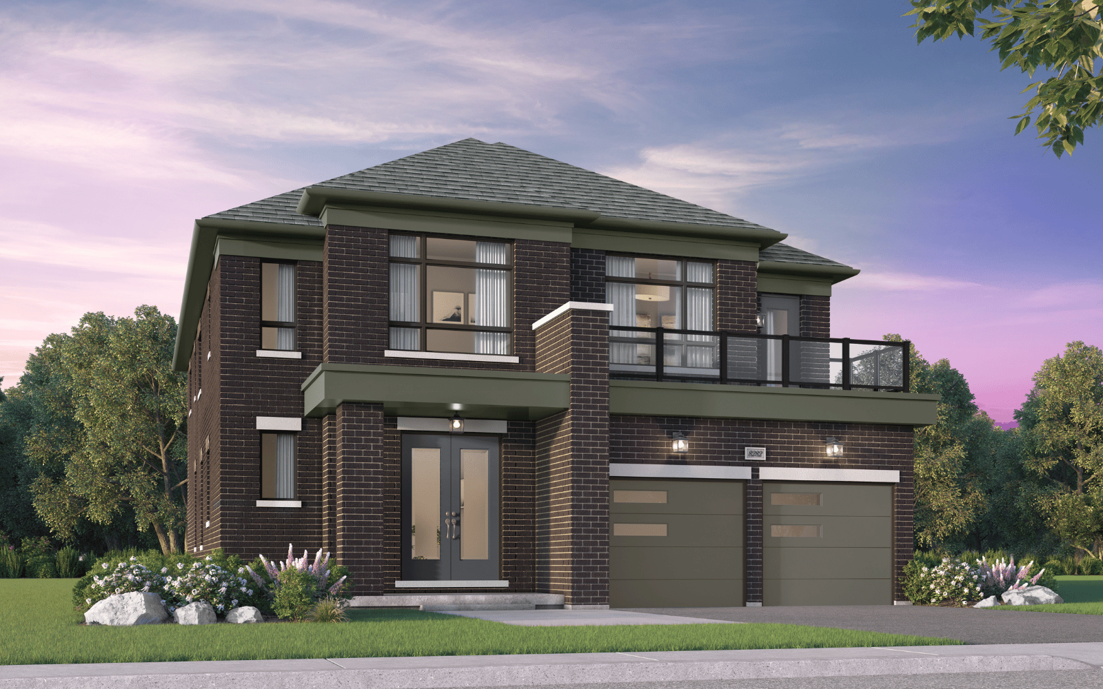 44' Home Design Hickling Style C at Midhurst Valley in Midhurst, Ontario.