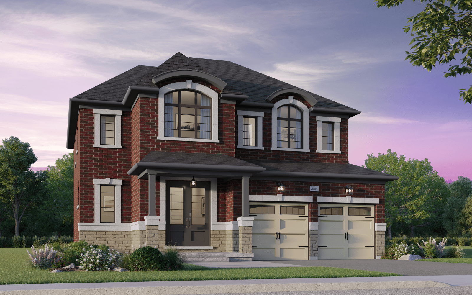 44' Home Design Avon Style B at Midhurst Valley in Midhurst, Ontario.