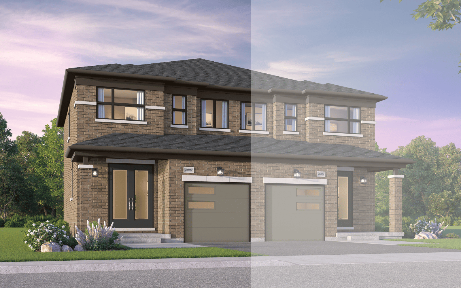 Semi Detached Alder Style C at Midhurst Valley in Midhurst, Ontario.