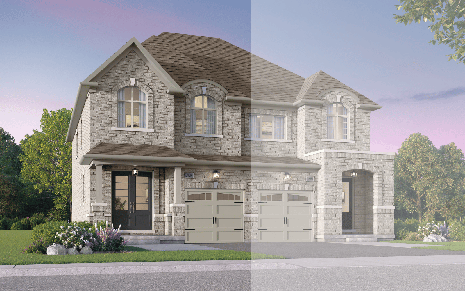Semi Detached Vista Style B2 at Midhurst Valley in Midhurst, Ontario.