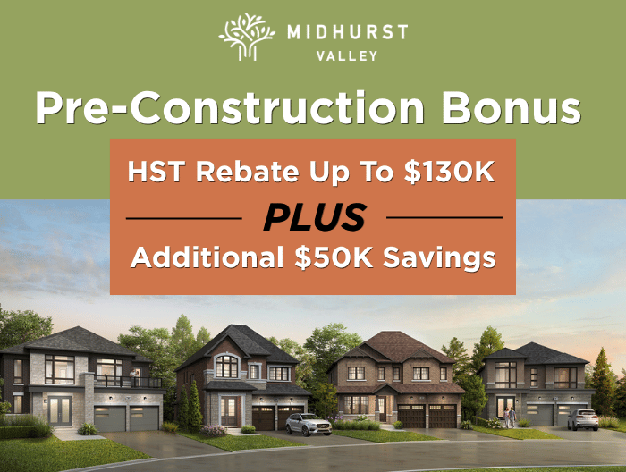 Pre-Construction Bonus Savings up to $180K