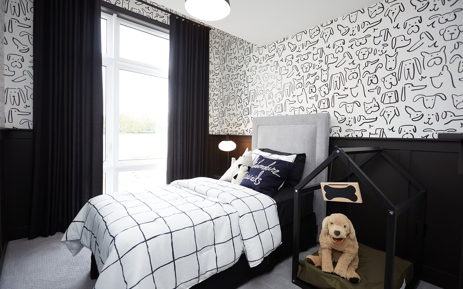 Bedroom 2 in the Glendale Model Home at New Seaton in Pickering, Ontario.
