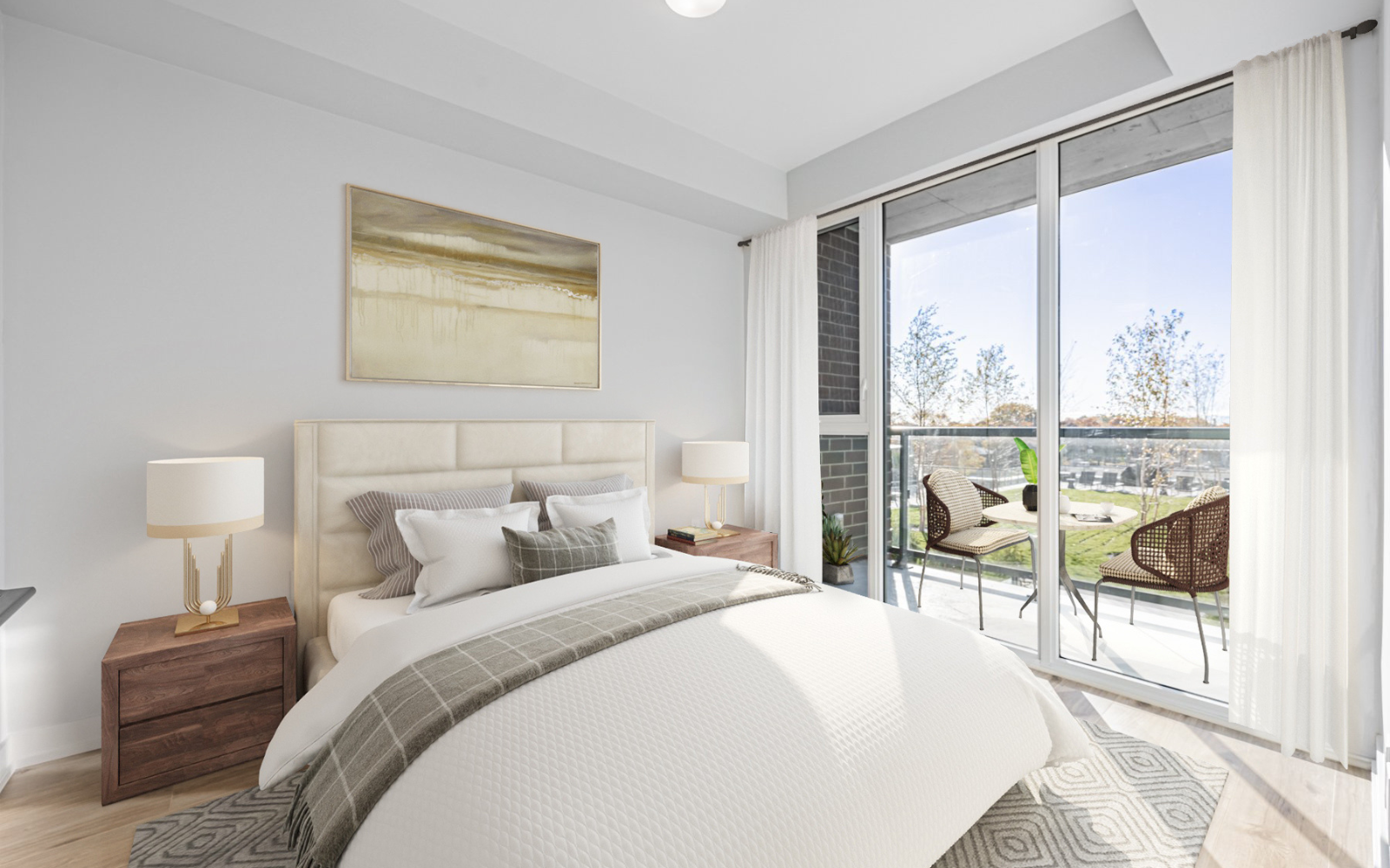 Bedroom for Suite 416 at Station No. 3 Whitby