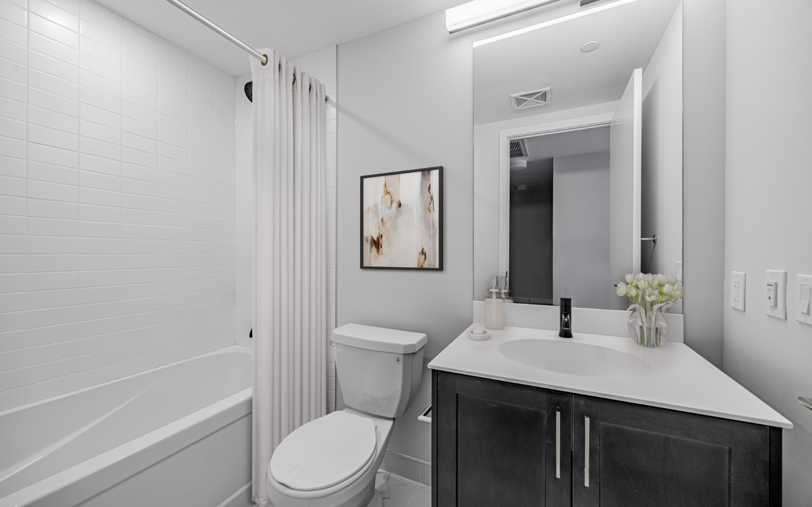 Virtually staged photo of Suite 430 at Station No. 3 in Whitby, ON