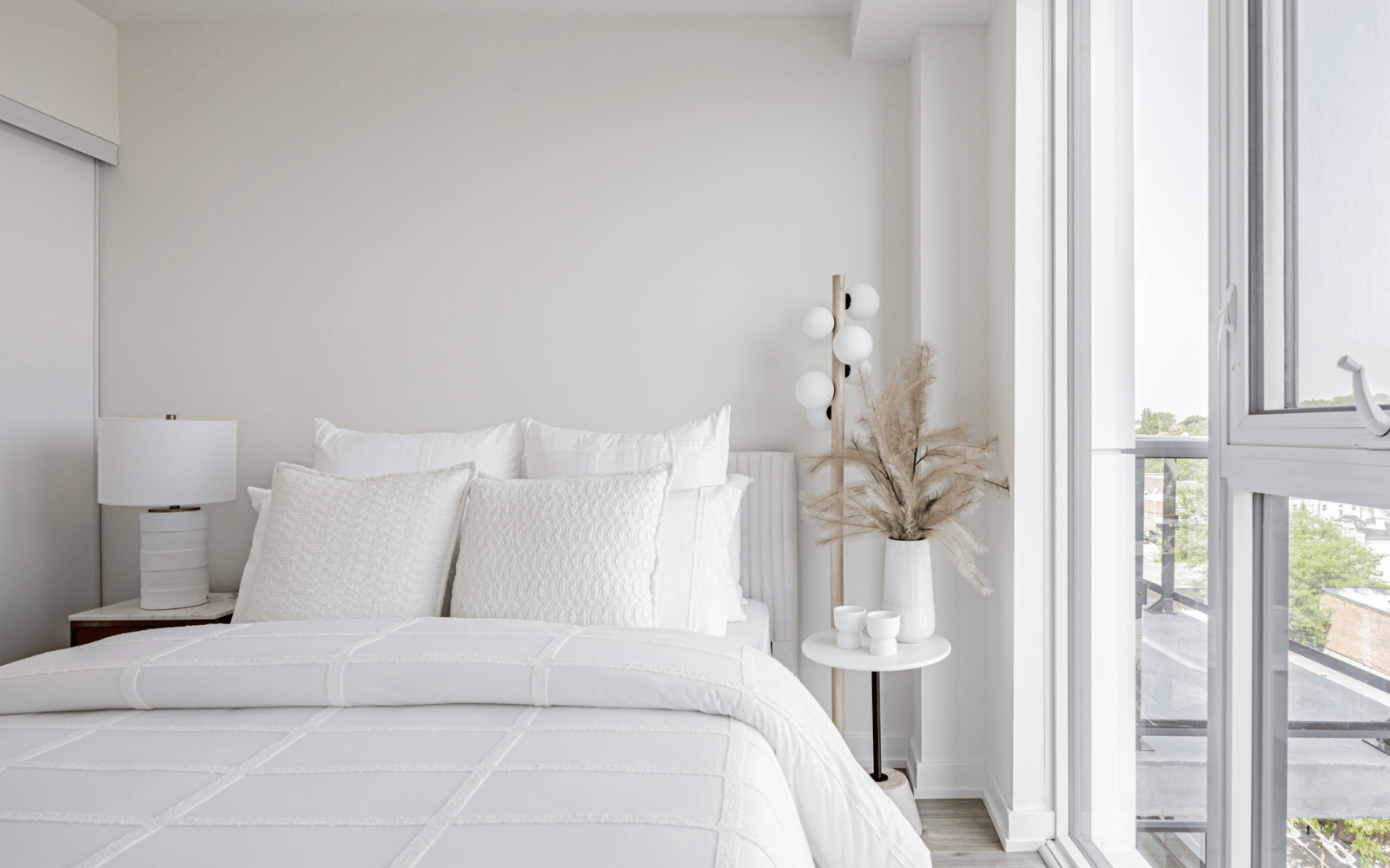 Bedroom photo in a Colborne suite.