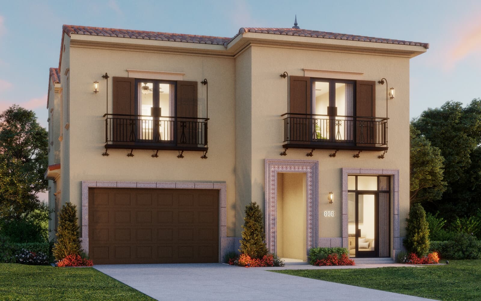 C- Formal Spanish Vista Solana C Rendering