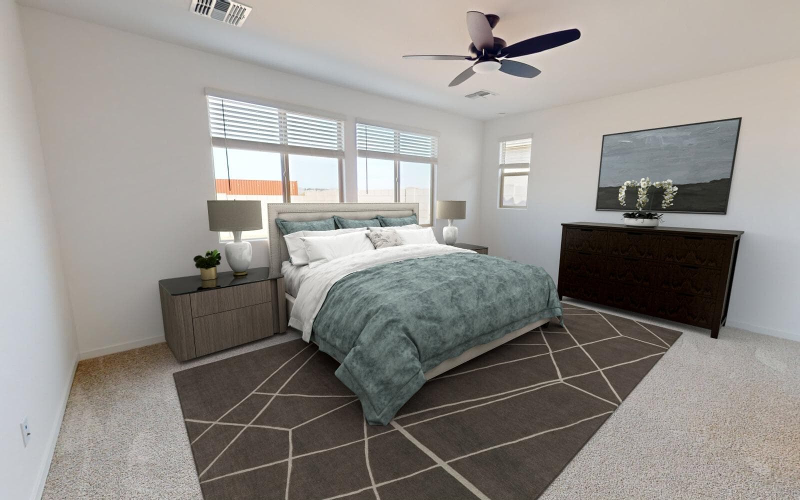 Primary Bedroom at Agave plan in Blossom Rock