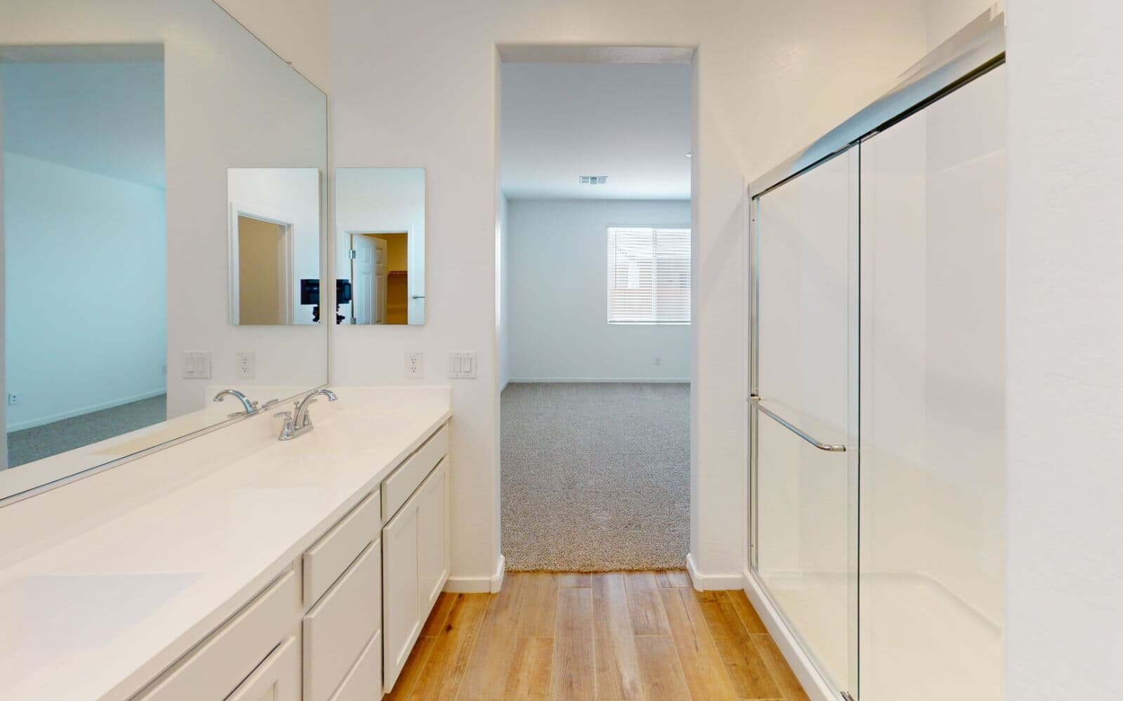 Primary Bath in Clover Floor Plan at Highland Sage