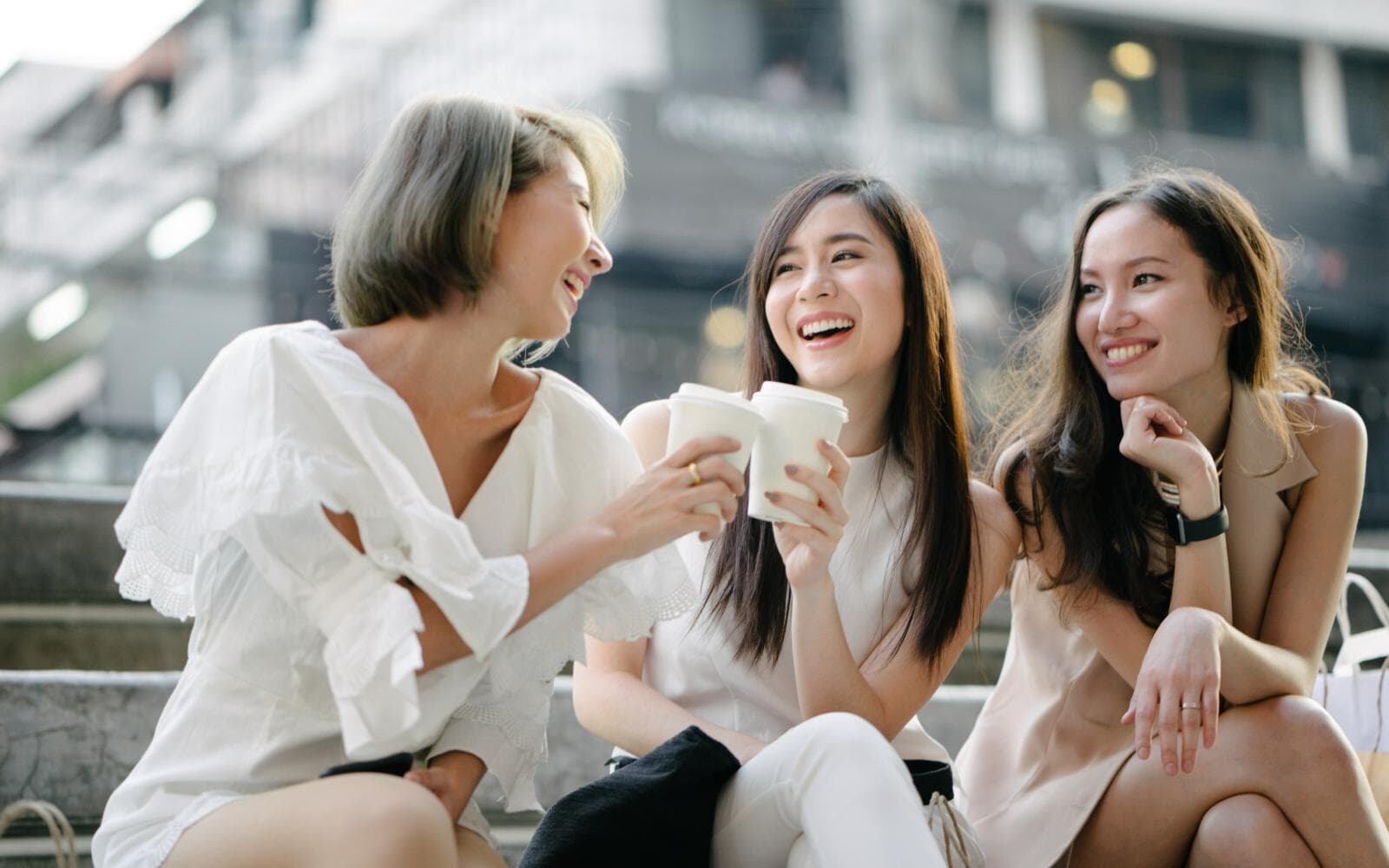 Three Women-Outdoor Cheers 