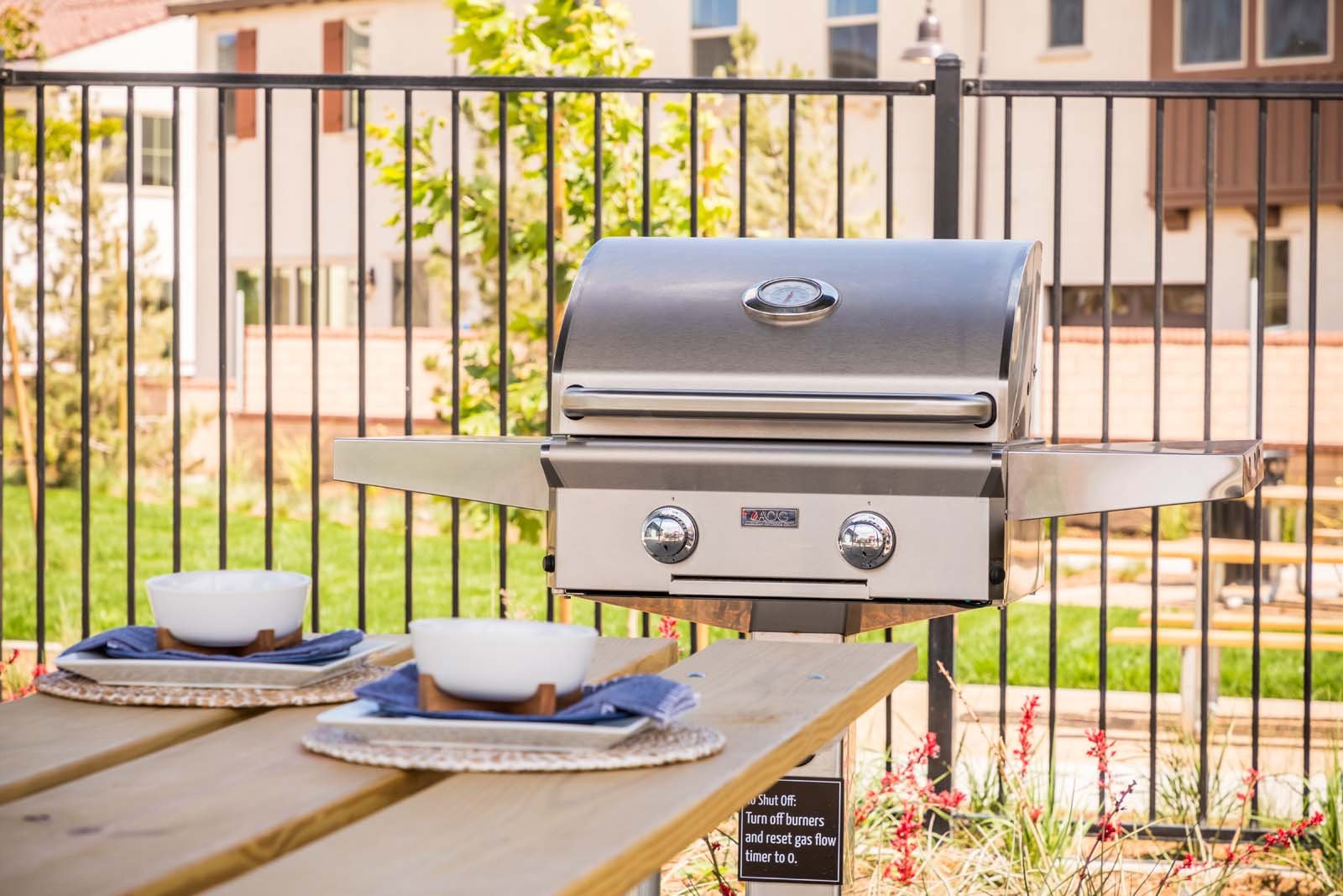 Barbecue at Cherry Park New Haven in Ontario Ranch CA Brookfield Residential