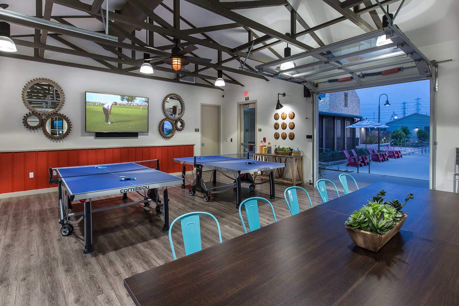 Ping Pong in the clubhouse at New Haven in Ontario Ranch CA Brookfield Residential