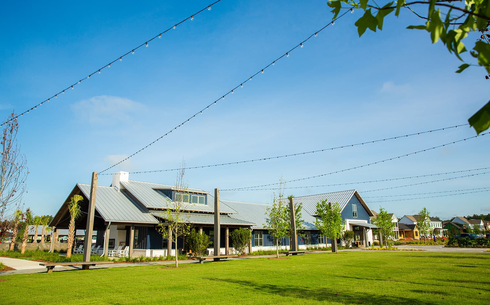 The event lawn at Midtown Club at Nexton