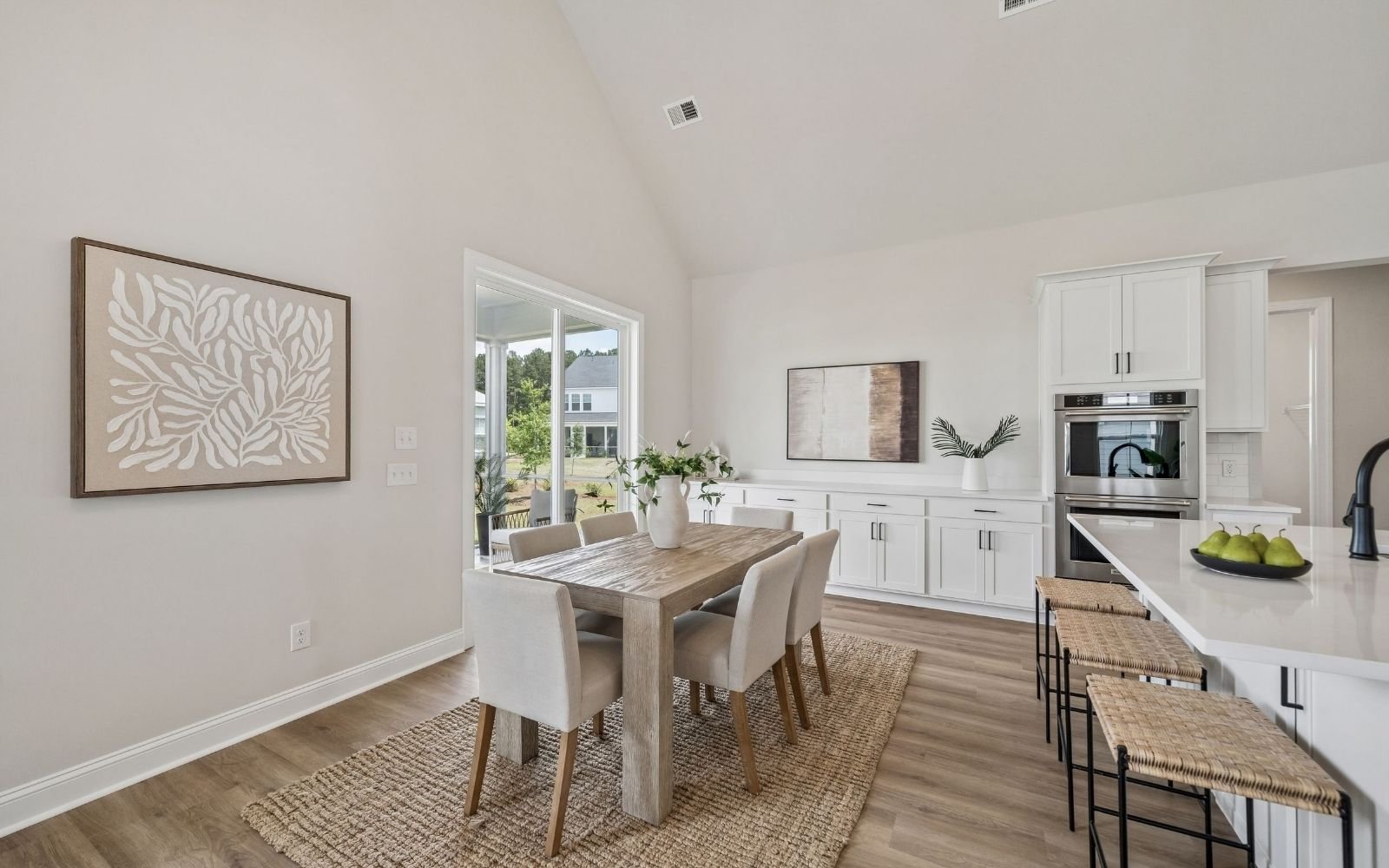 The dining room of the Cordova by Brookfield Residential at Nexton.