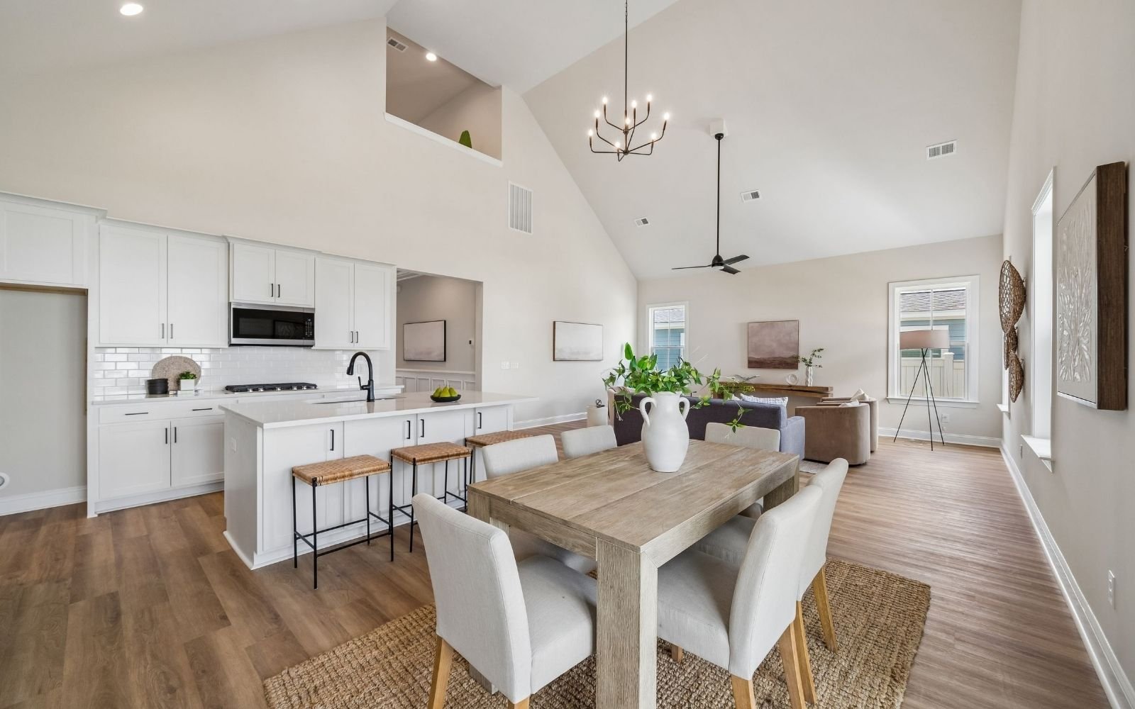 The dining room of the Cordova by Brookfield Residential at Nexton.