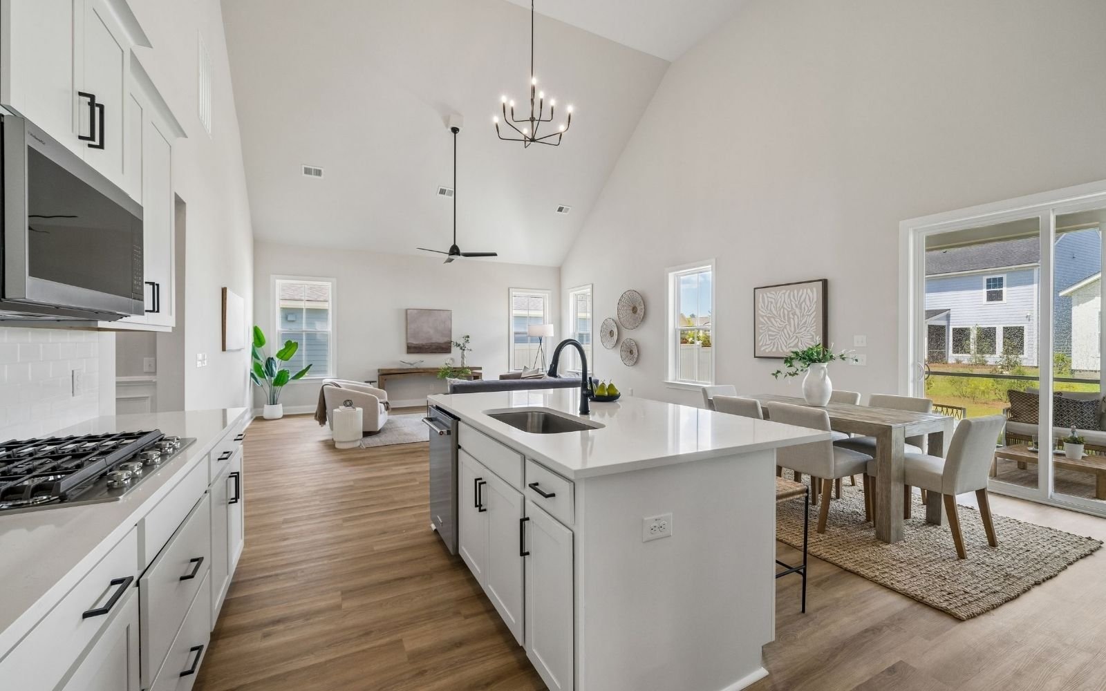The kitchen of the Cordova by Brookfield Residential at Nexton.