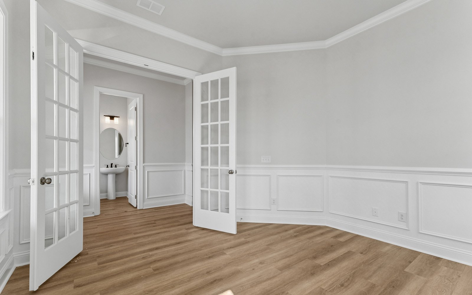 The den in the Preston single family home by Brookfield Residential at Nexton.