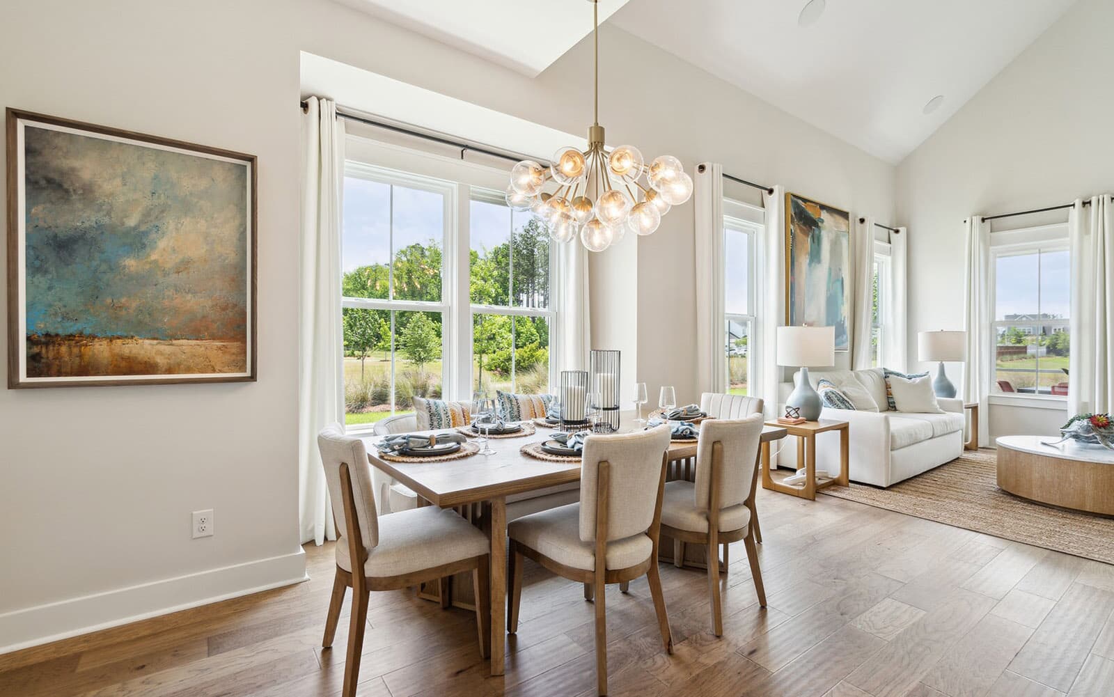 The dining area of the Towson single family home by Brookfield Residential at Nexton.