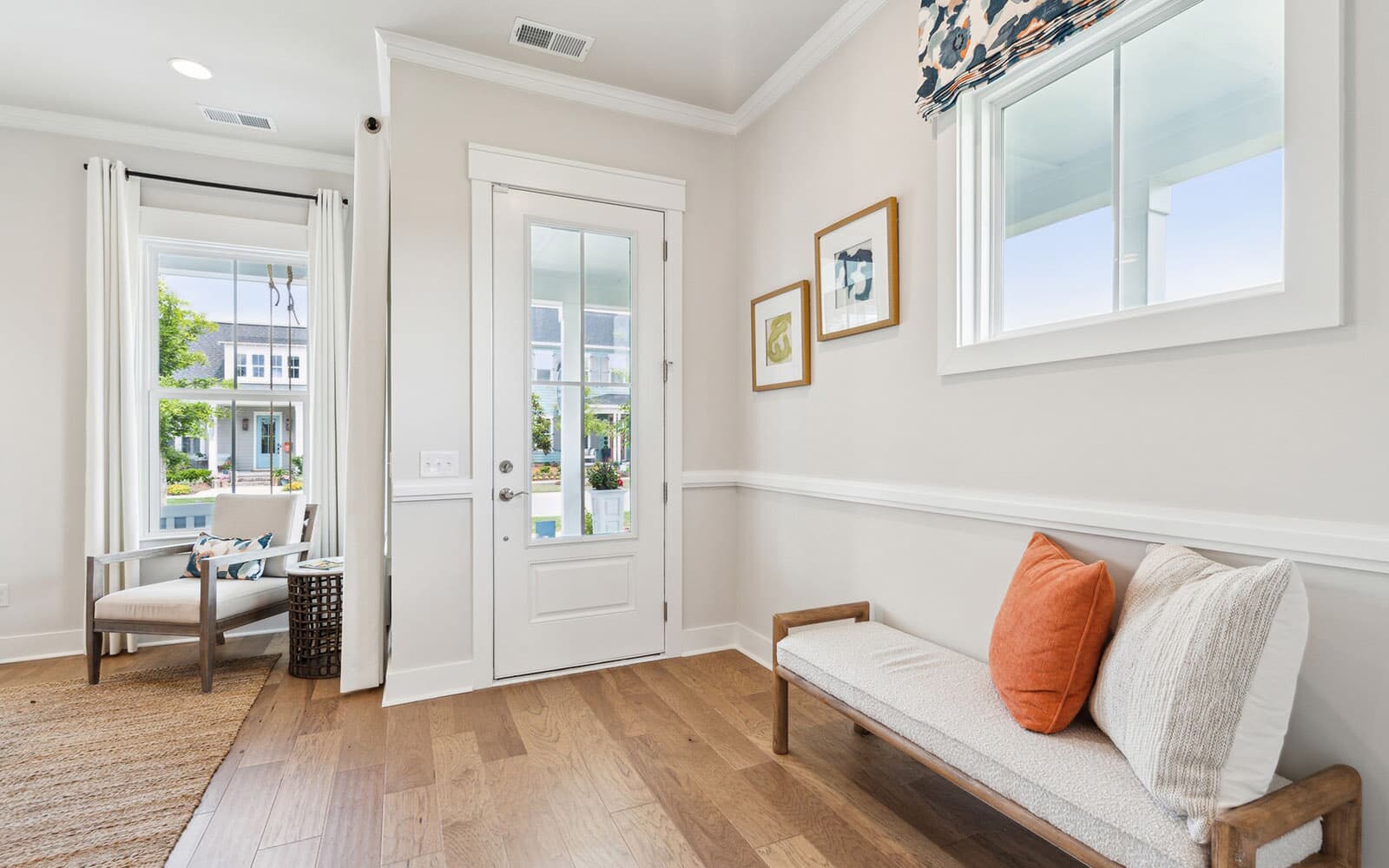 The entrance and foyer of the Towson single family home by Brookfield Residential at Nexton.