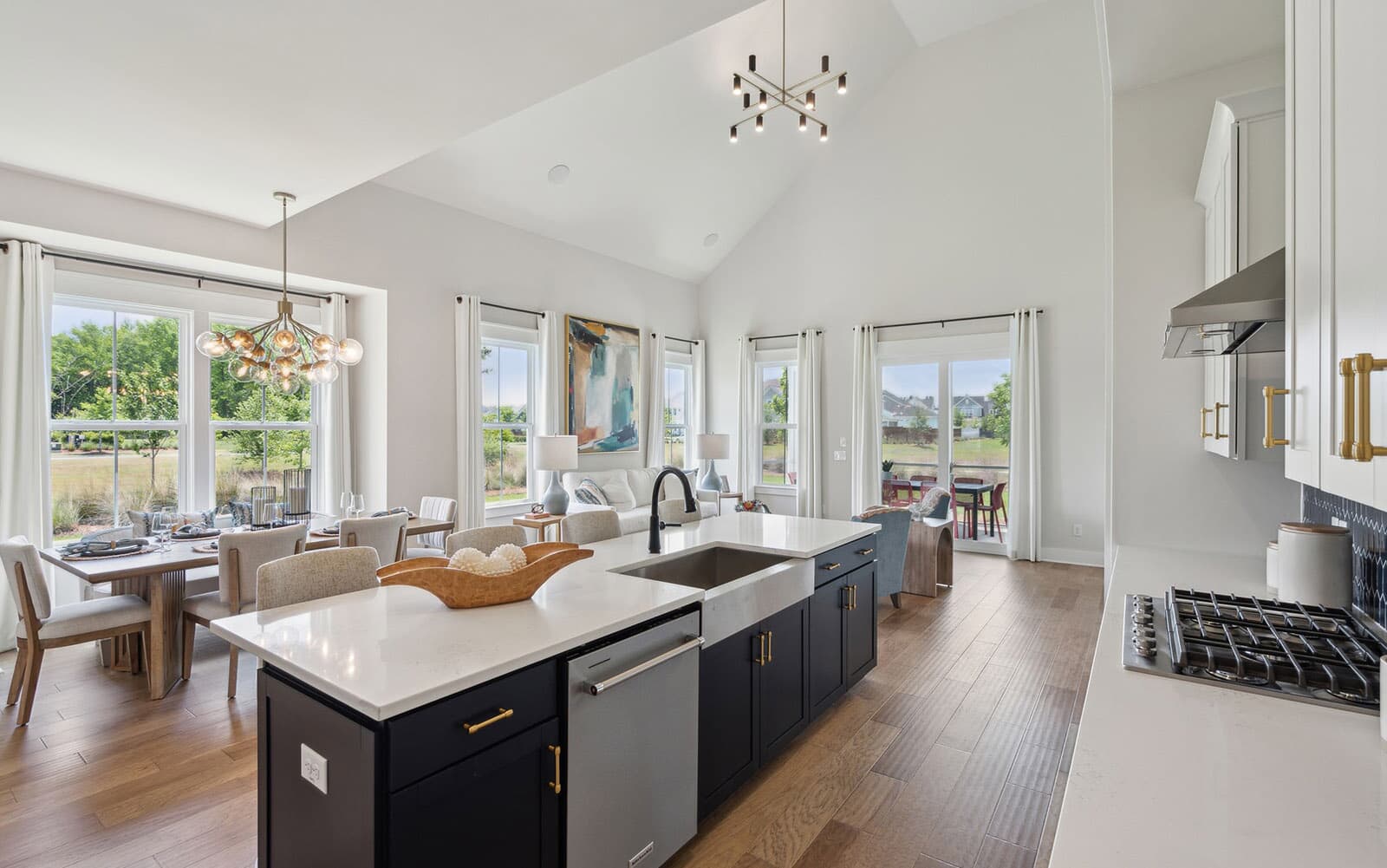 The main level of the Towson single family home by Brookfield Residential at Nexton.