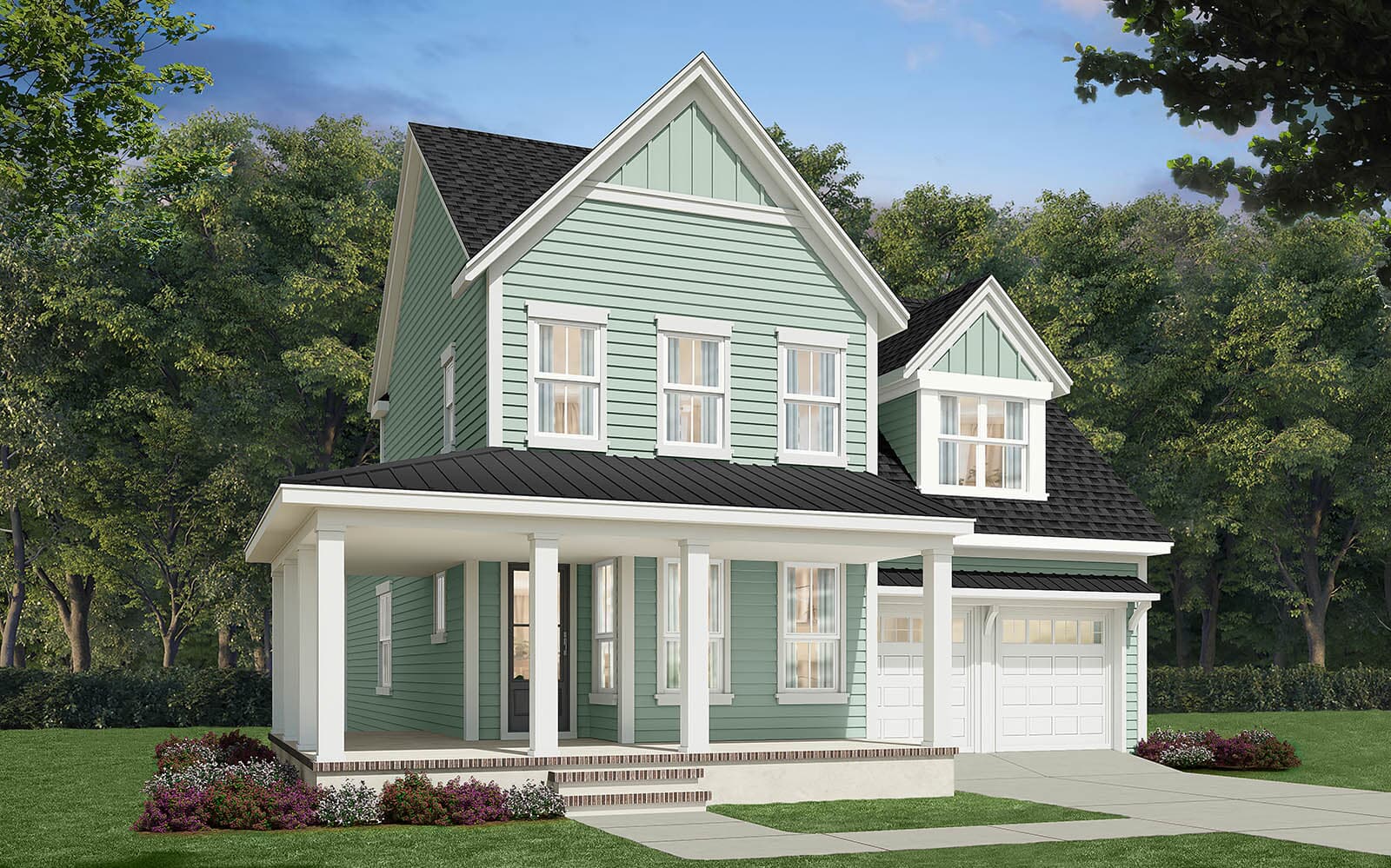 Elevation 1 of the Towson single-family home by Brookfield Residential at Nexton.