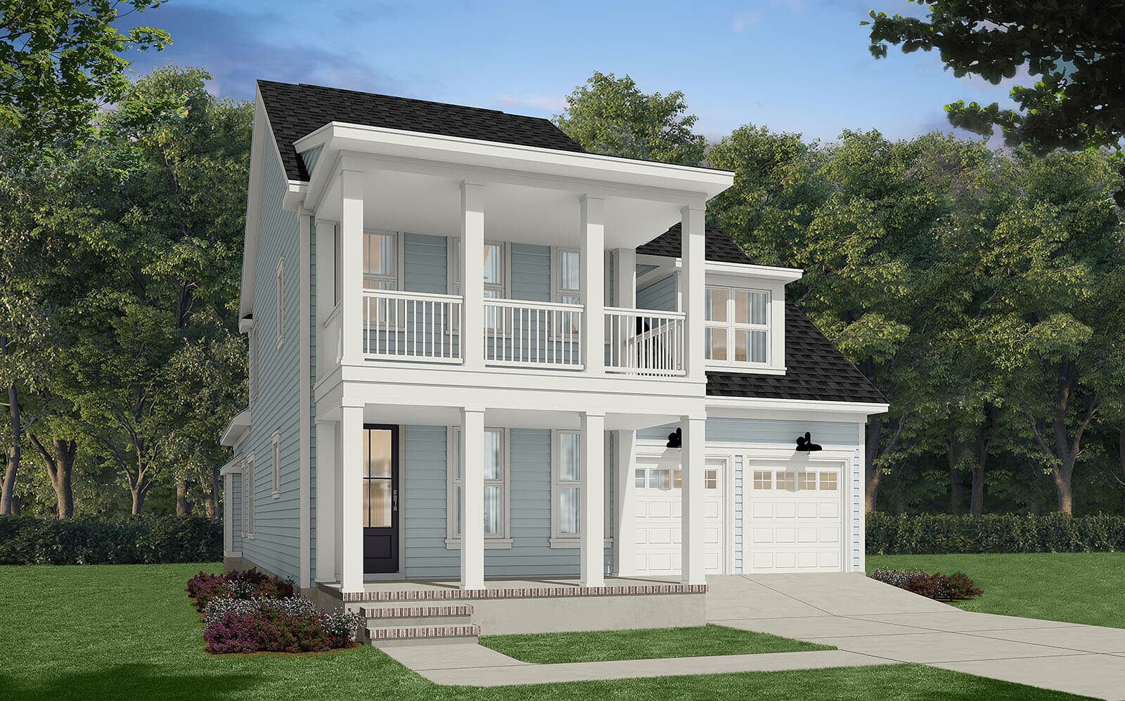 Elevation 3 of the Towson single-family home by Brookfield Residential at Nexton.