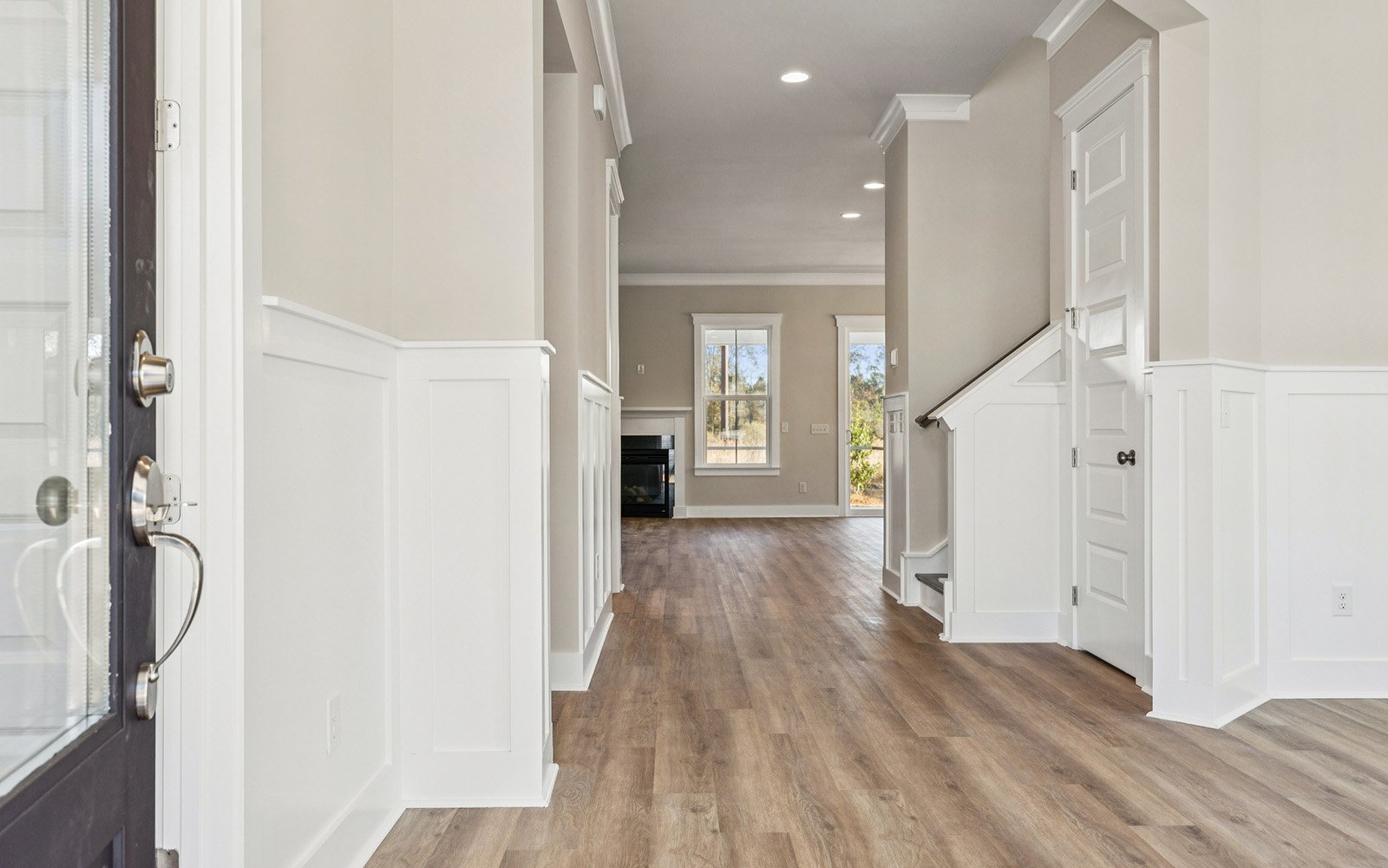 The entrance of the Preston on homesite 1583 at Nexton. 