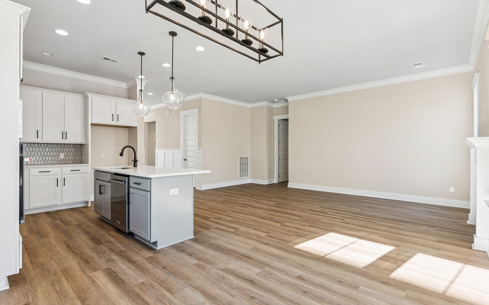 The main level of the Preston on homesite 1583 at Nexton. 