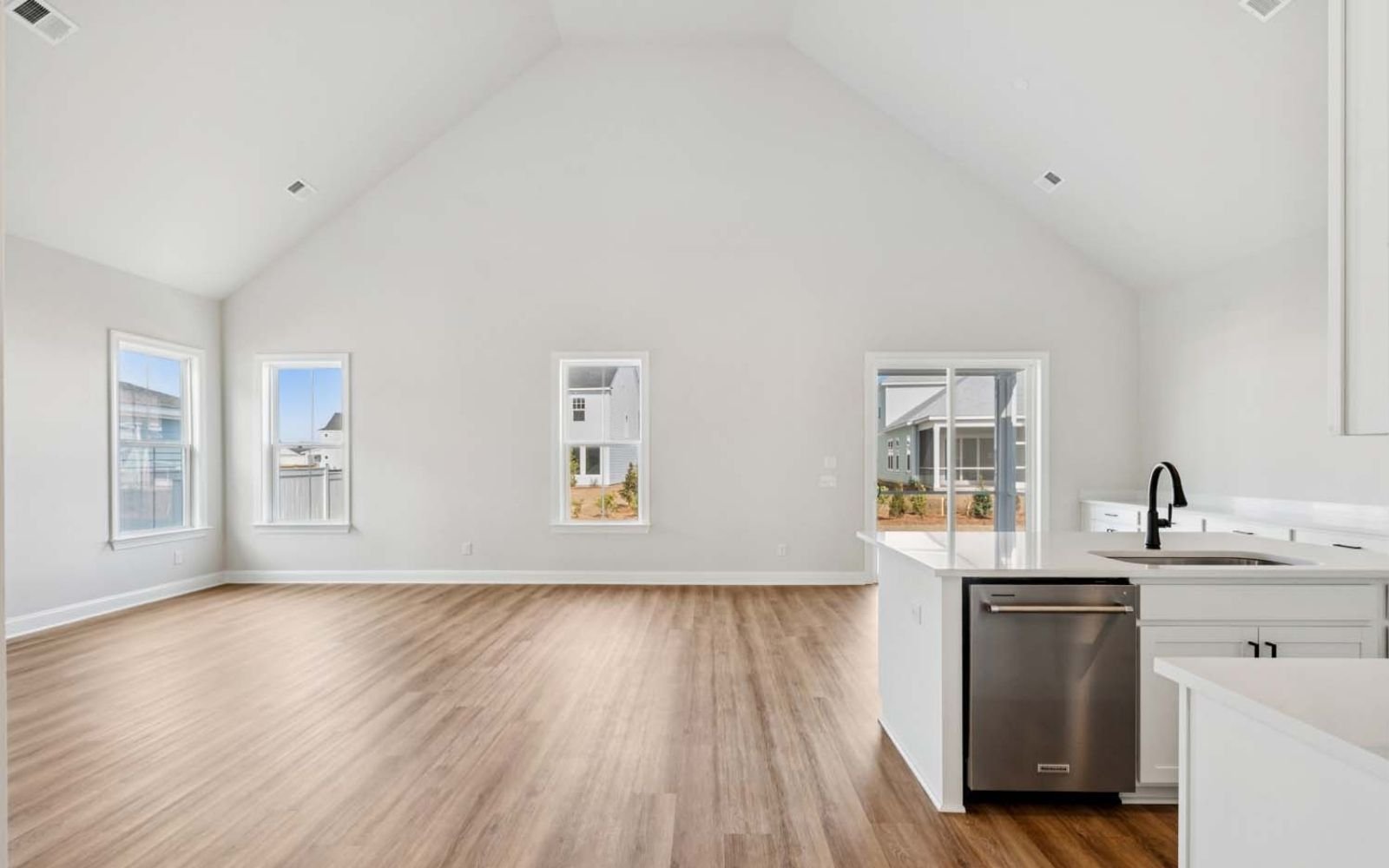 The main level of the Cordova on homesite 1657 at Nexton.