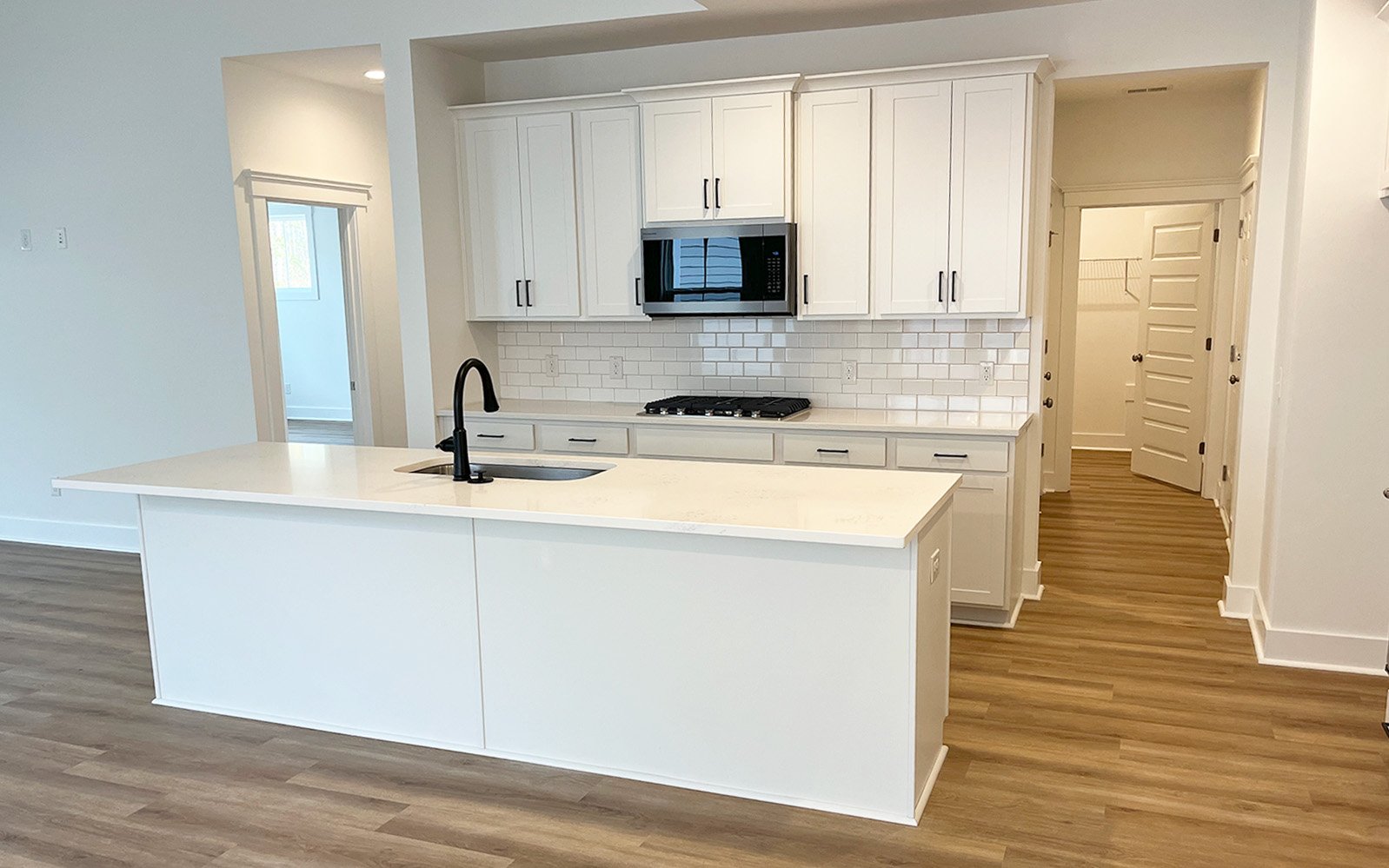 The kitchen of the Towson on homesite 1719 at Nexton.