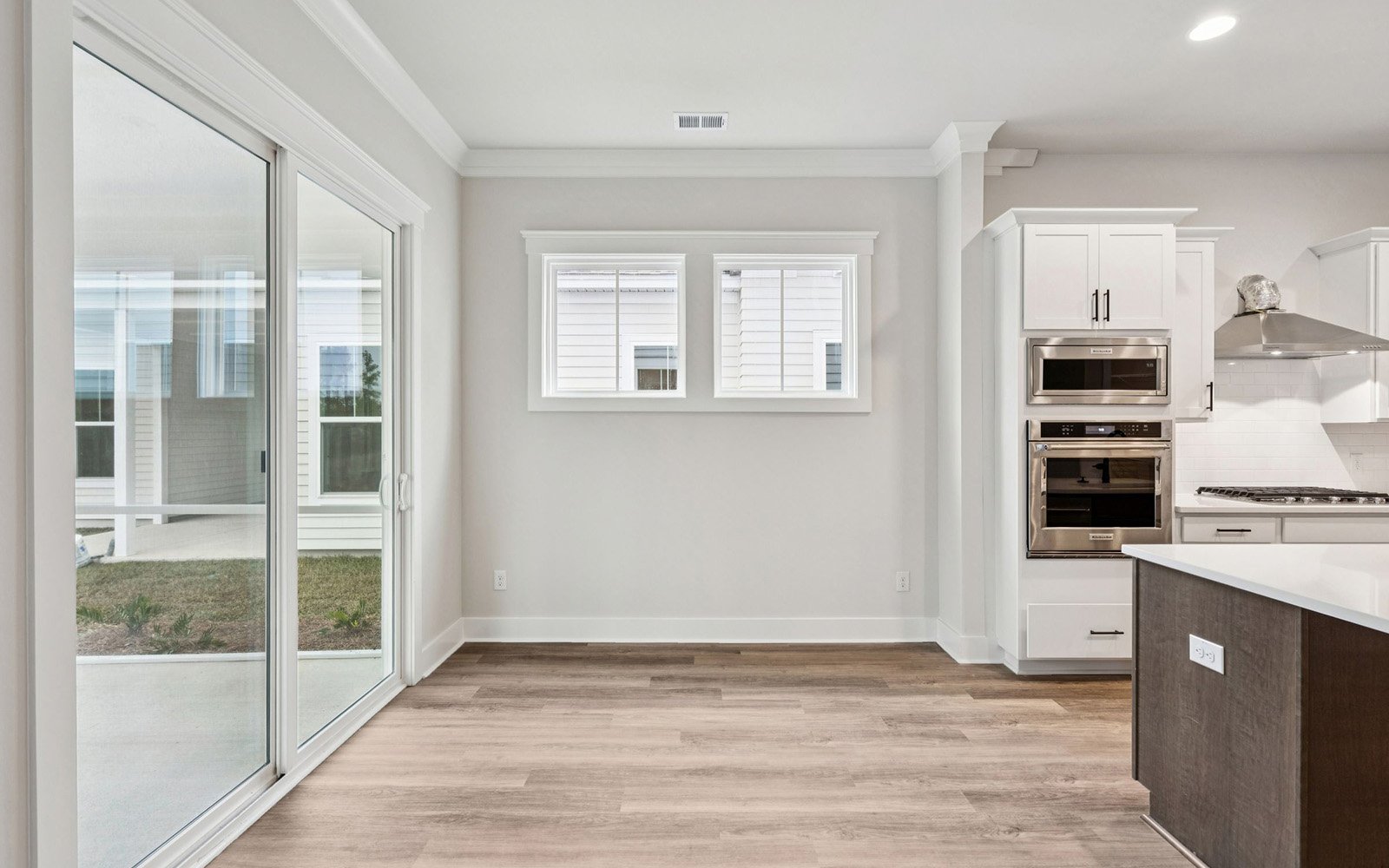 The dining area of the Preston on homesite 1721 at Nexton.