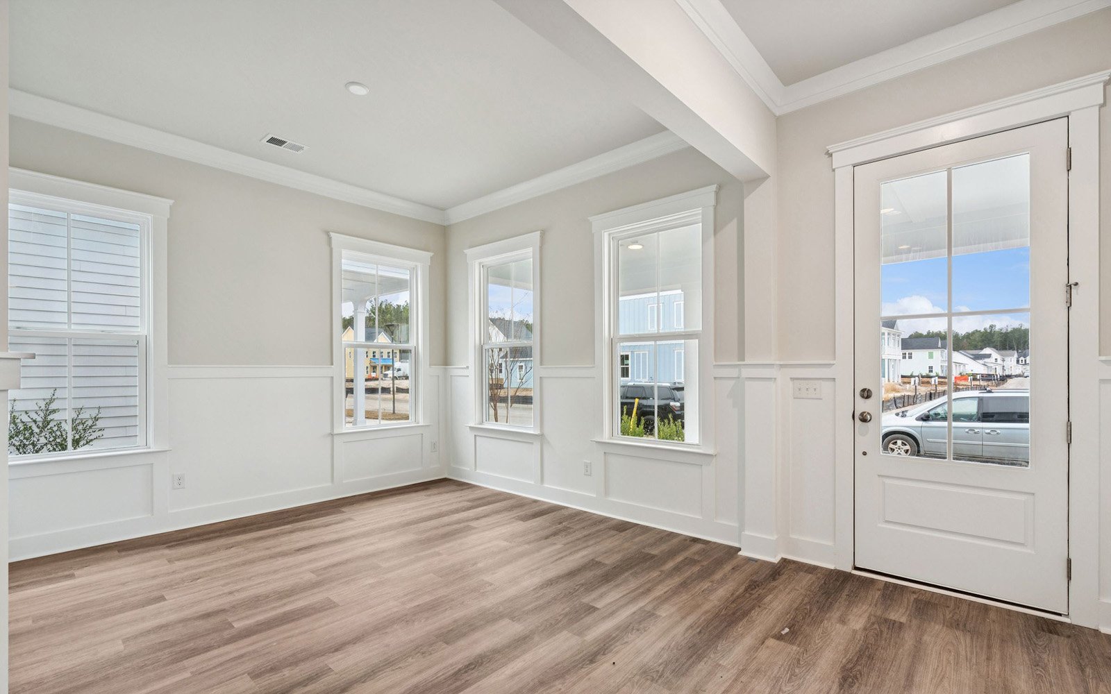 The foyer of the Preston on homesite 1721 at Nexton.