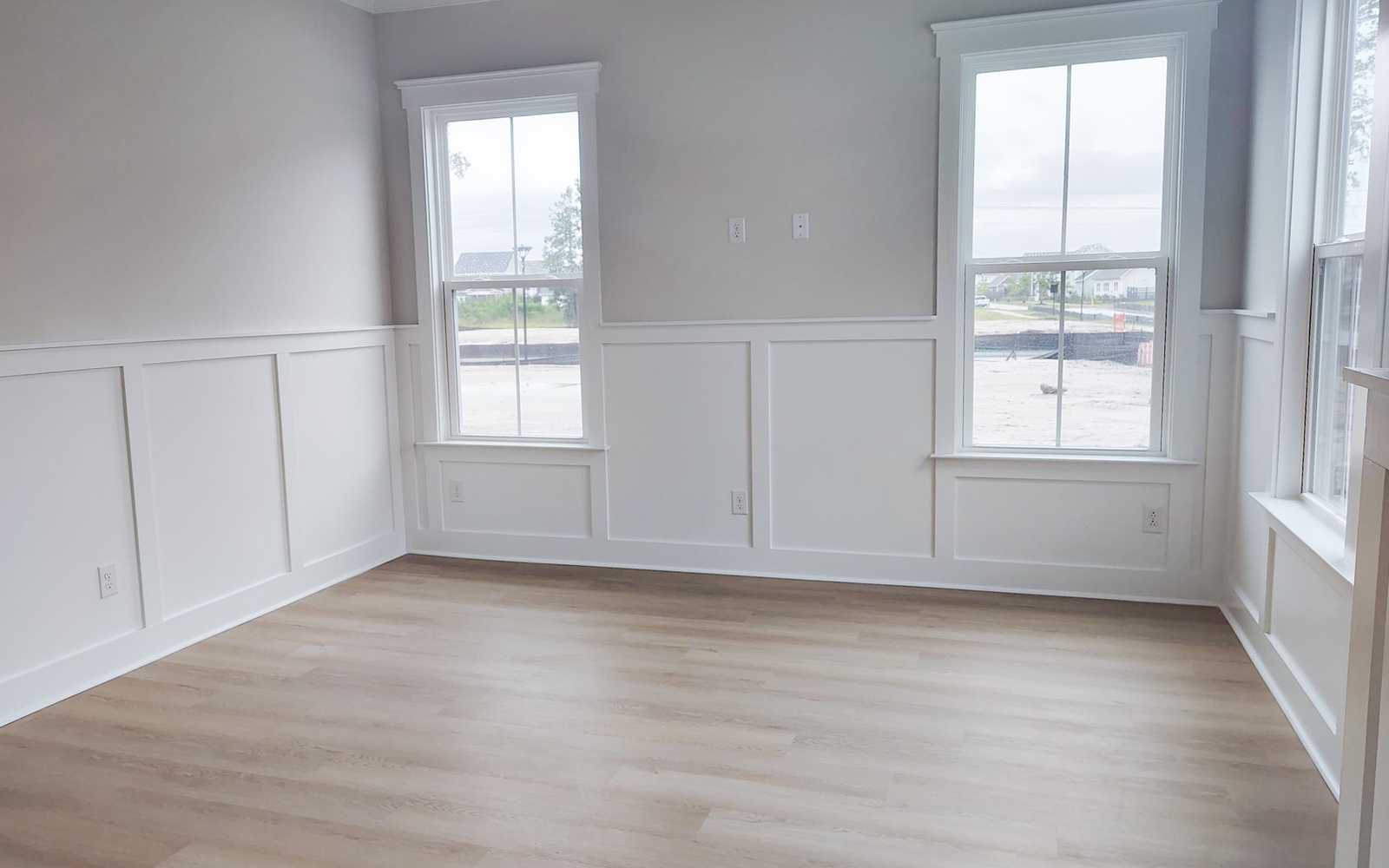 The den in the Preston on homesite 1819 at Nexton.