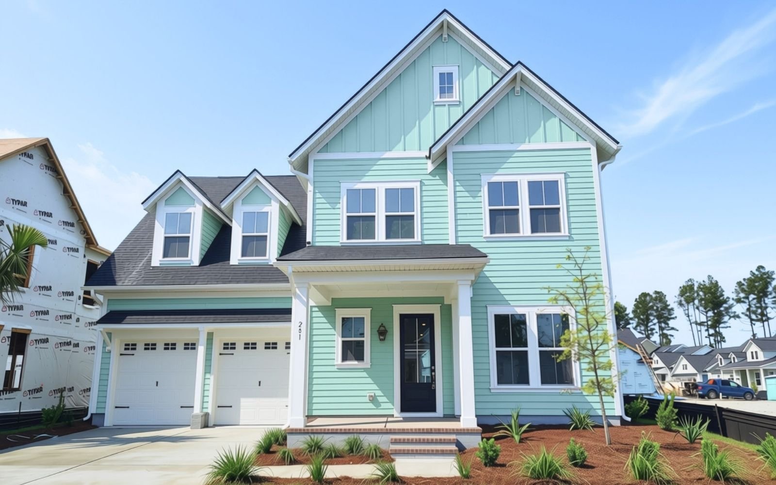 The exterior of the Preston on homesite 1819 by Brookfield Residential at Nexton.